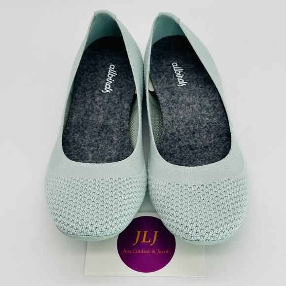 Allbirds Women's Tree Breezer Frost Blue Breathable Comfort Ballet Flats Size 5 - Picture 3 of 10